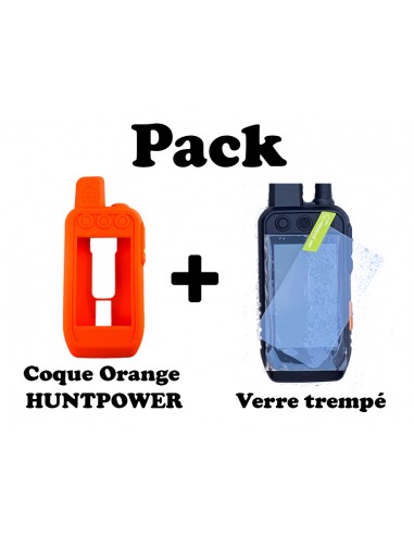 PACK  PROTECTION pour ALPHA 200- Housse Orange + Verre trempé