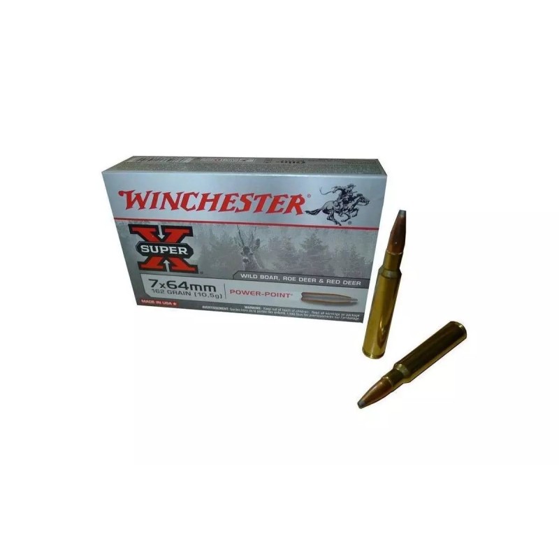 Munitions Winchester 7x64 Power-Point 162 gr Munitions Winchester 7x64 Power-Point 162 gr