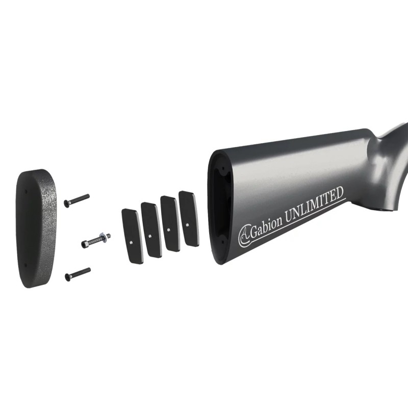 Kit de 4 contrepoids pour fusil Luger Canardouze (4x 100grs) et vis