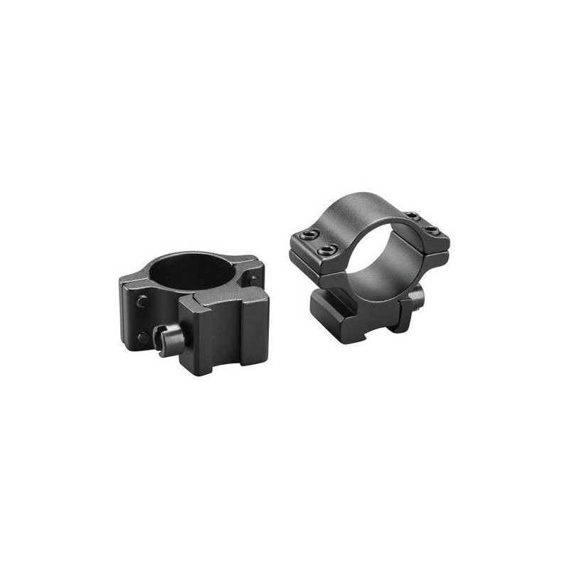 Paire colliers aluminium Tasco pour Rail 11 mm - Diamètre 25,4 mm - Moyen - Noir mat Paire colliers aluminium Tasco pour Rail 11 mm - Diamètre 25,4 mm - Moyen - Noir mat