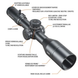 Lunette de tir Bushnell Elite Tactical DMR3 3.5-21x50
