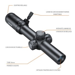 Lunette de tir Bushnell AR Optics 1-8x24 mm