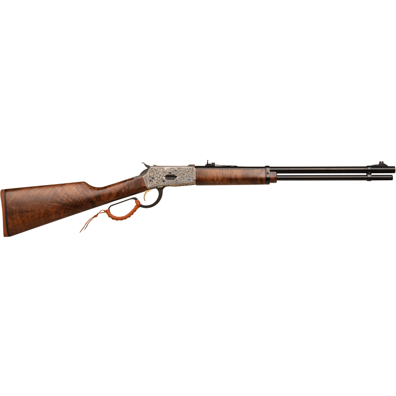 Carabine à Levier sous garde gravée main-bois supérieur