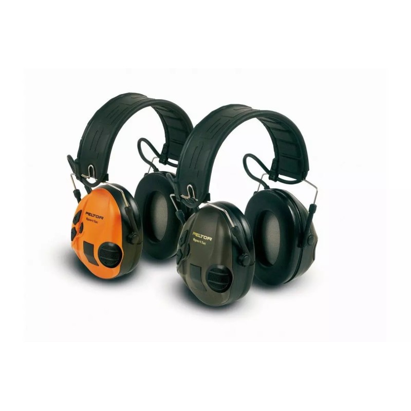 CASQUE AERO PELTOR SPORTTAC COQUILLES VERTES/ORANGES