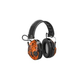 Casque 3M Peltor sporttac - Coquilles Vertes/Oranges digital Camo