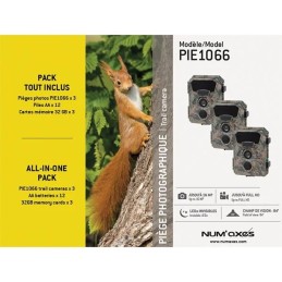 PACK TOUT INCLUS 3 x piège photographique – caméra de chasse PIE1066