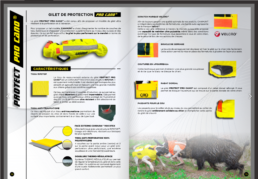 Guide des tailles CANIHUNT